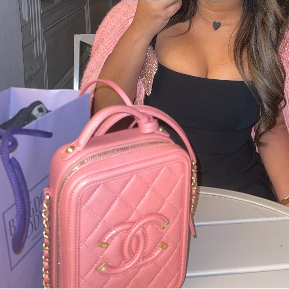Chanel Quilted Vanity case